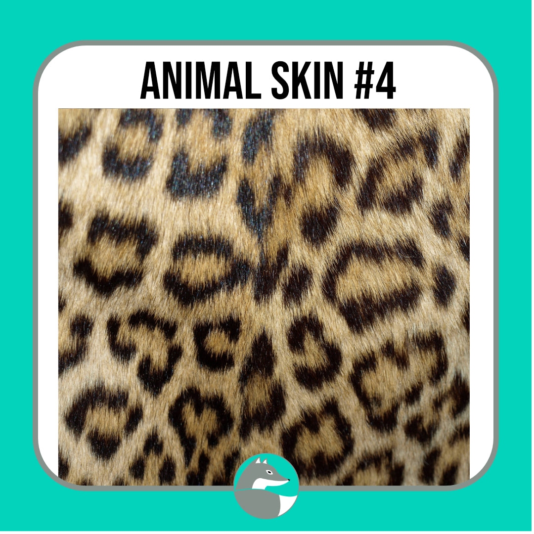 Animal Skin Texture Collection (not seamless) - Silver Fox Vinyl