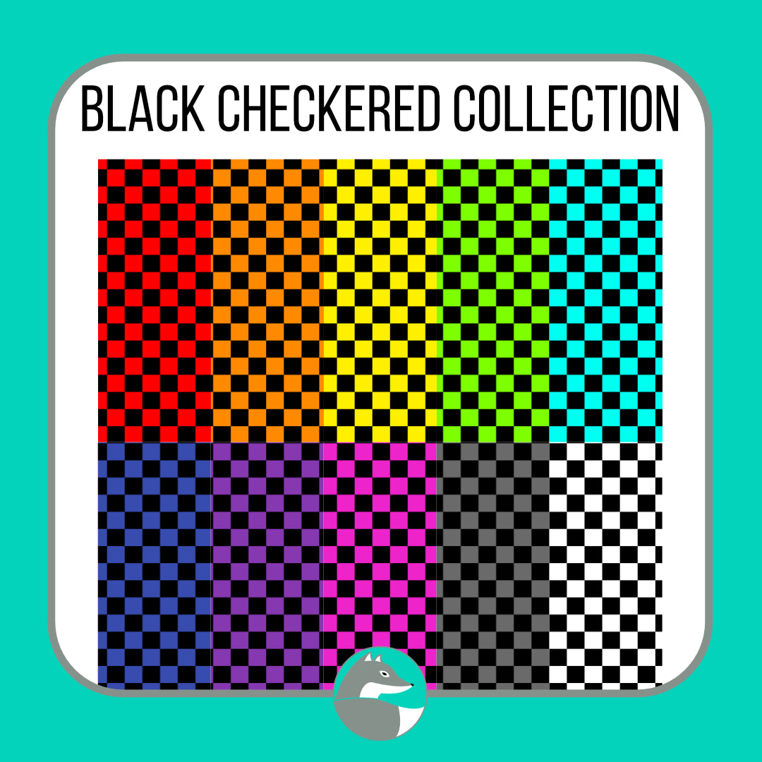 Black Checkered Collection - Silver Fox Vinyl