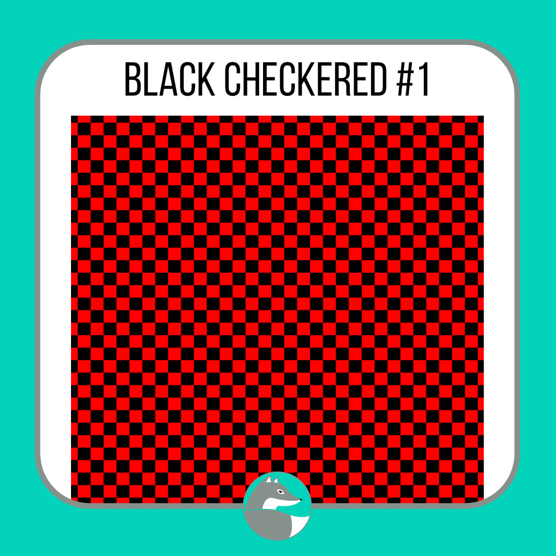 Black Checkered Collection - Silver Fox Vinyl