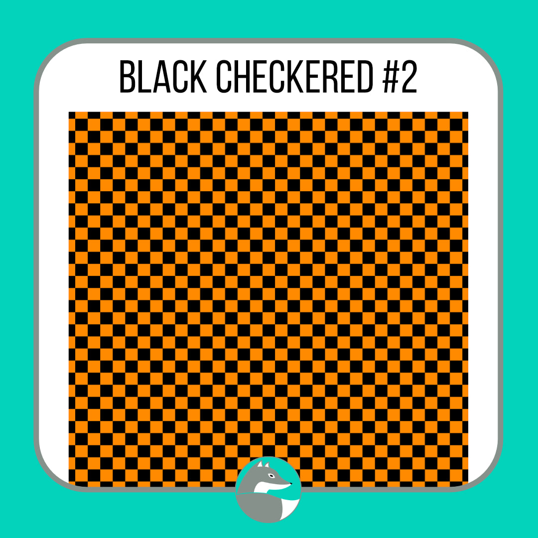 Black Checkered Collection - Silver Fox Vinyl