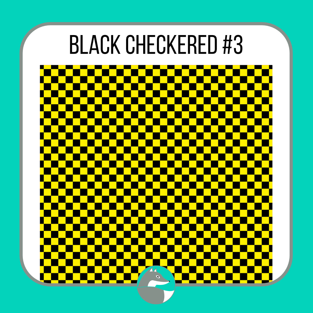 Black Checkered Collection - Silver Fox Vinyl