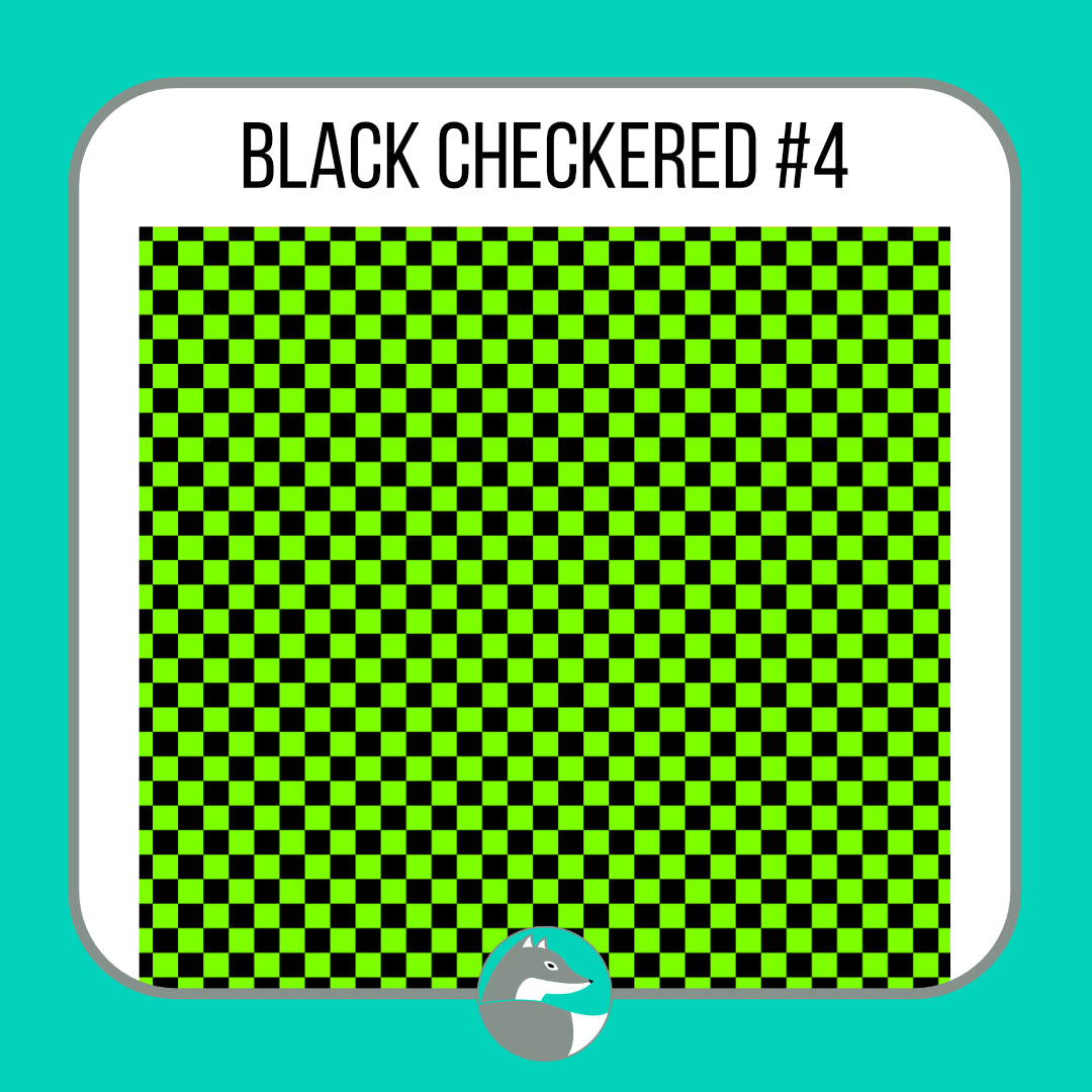 Black Checkered Collection - Silver Fox Vinyl