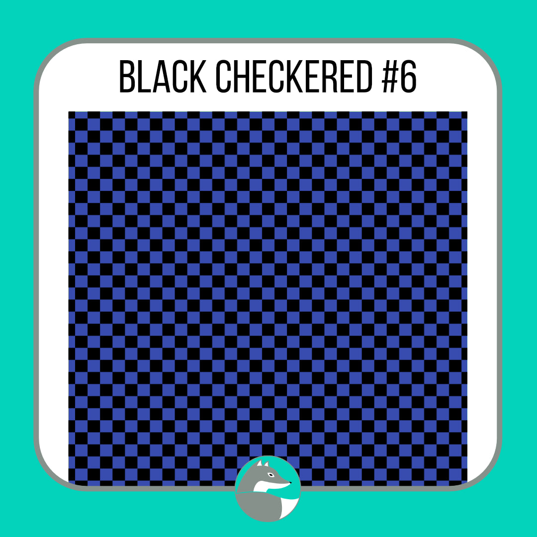 Black Checkered Collection - Silver Fox Vinyl