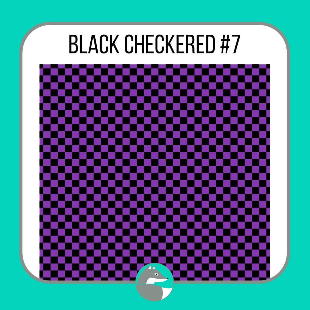 Black Checkered Collection - Silver Fox Vinyl