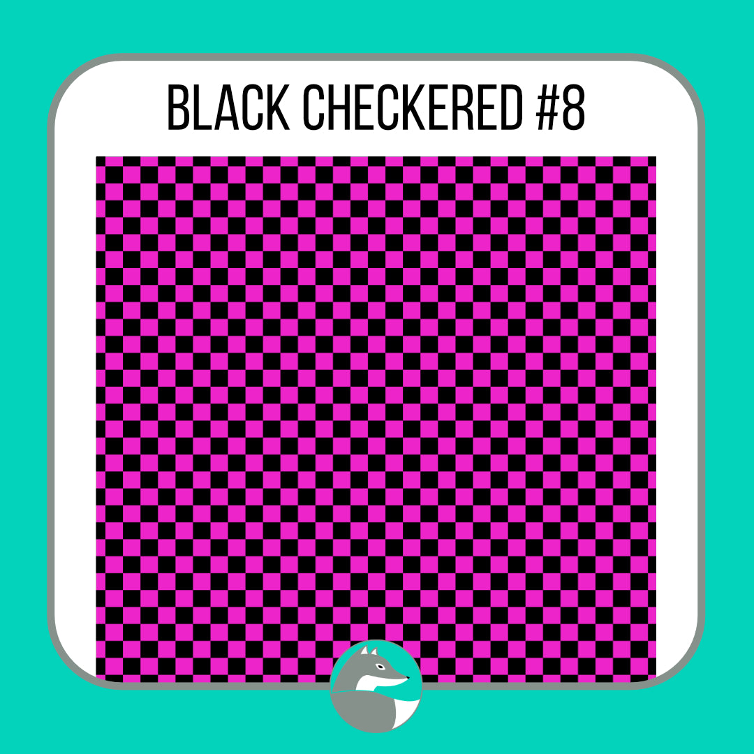 Black Checkered Collection - Silver Fox Vinyl