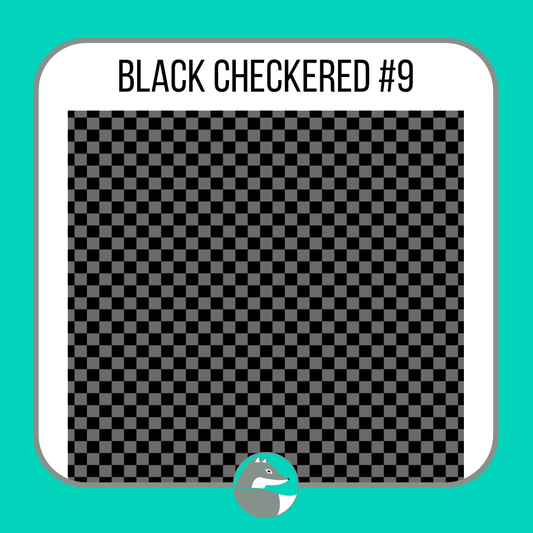 Black Checkered Collection - Silver Fox Vinyl
