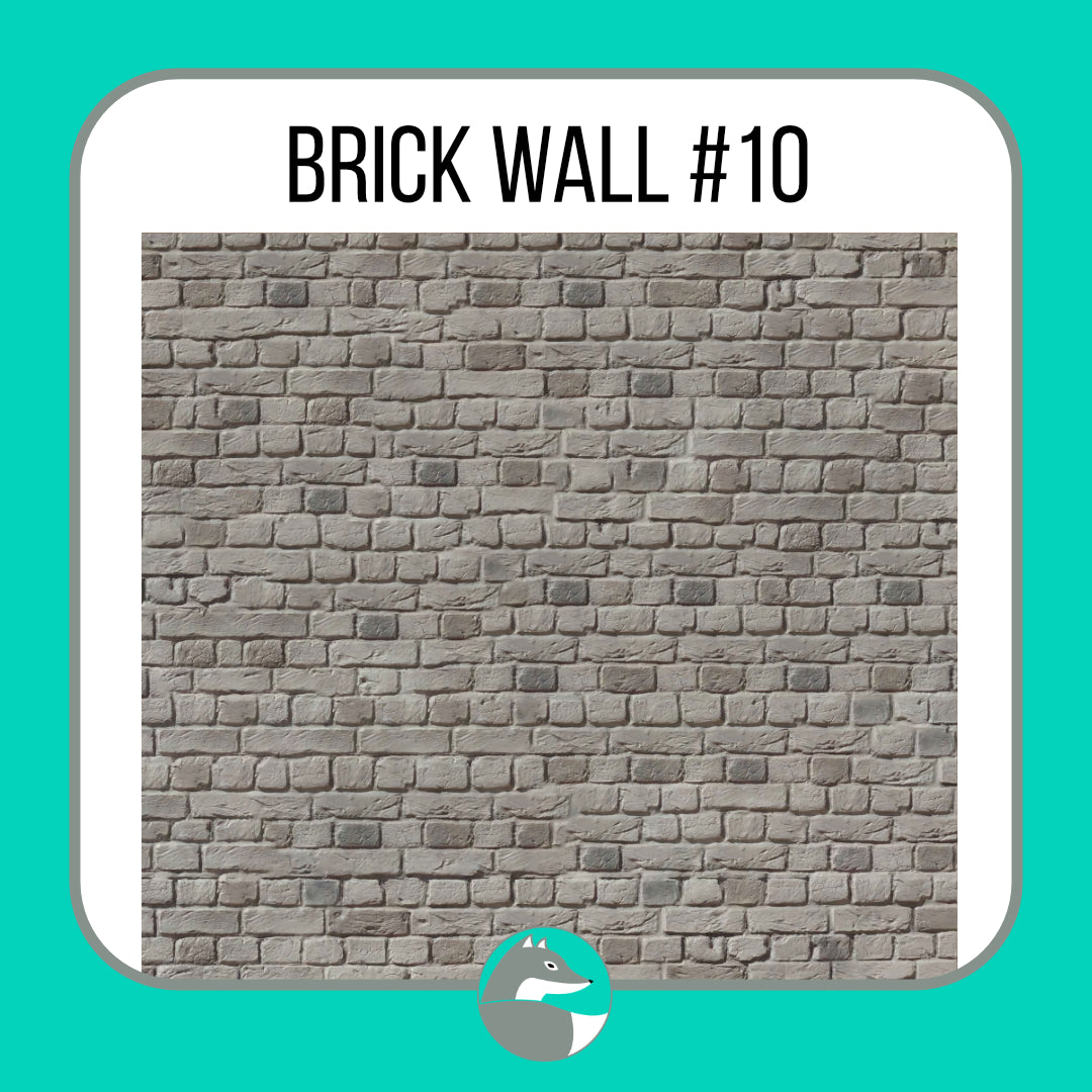 Brick Wall Collection (not seamless) - Silver Fox Vinyl