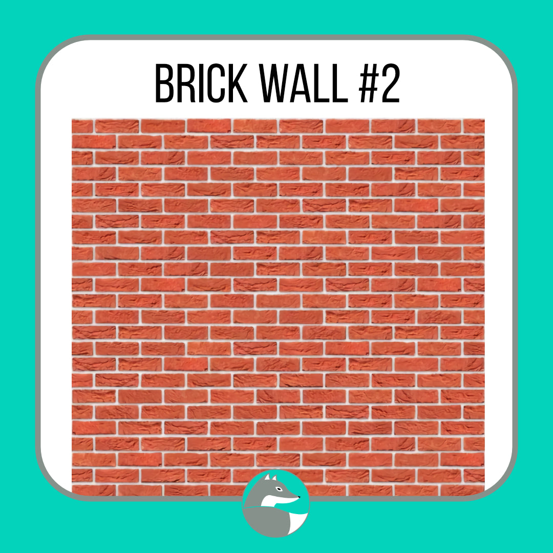 Brick Wall Collection (not seamless) - Silver Fox Vinyl