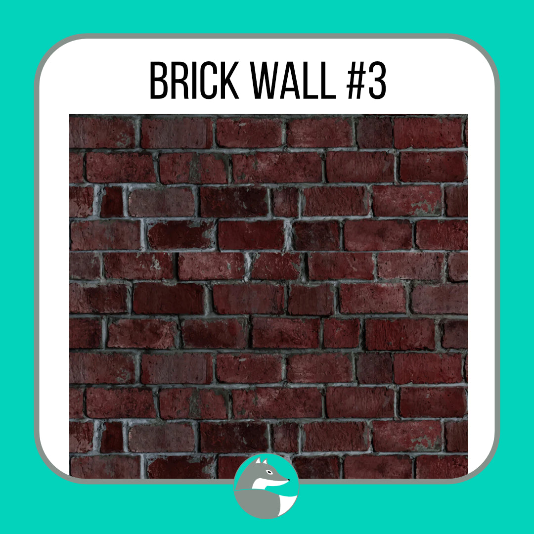 Brick Wall Collection (not seamless) - Silver Fox Vinyl