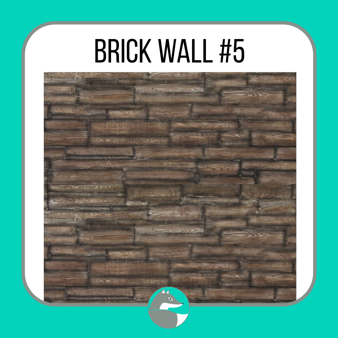 Brick Wall Collection (not seamless) - Silver Fox Vinyl