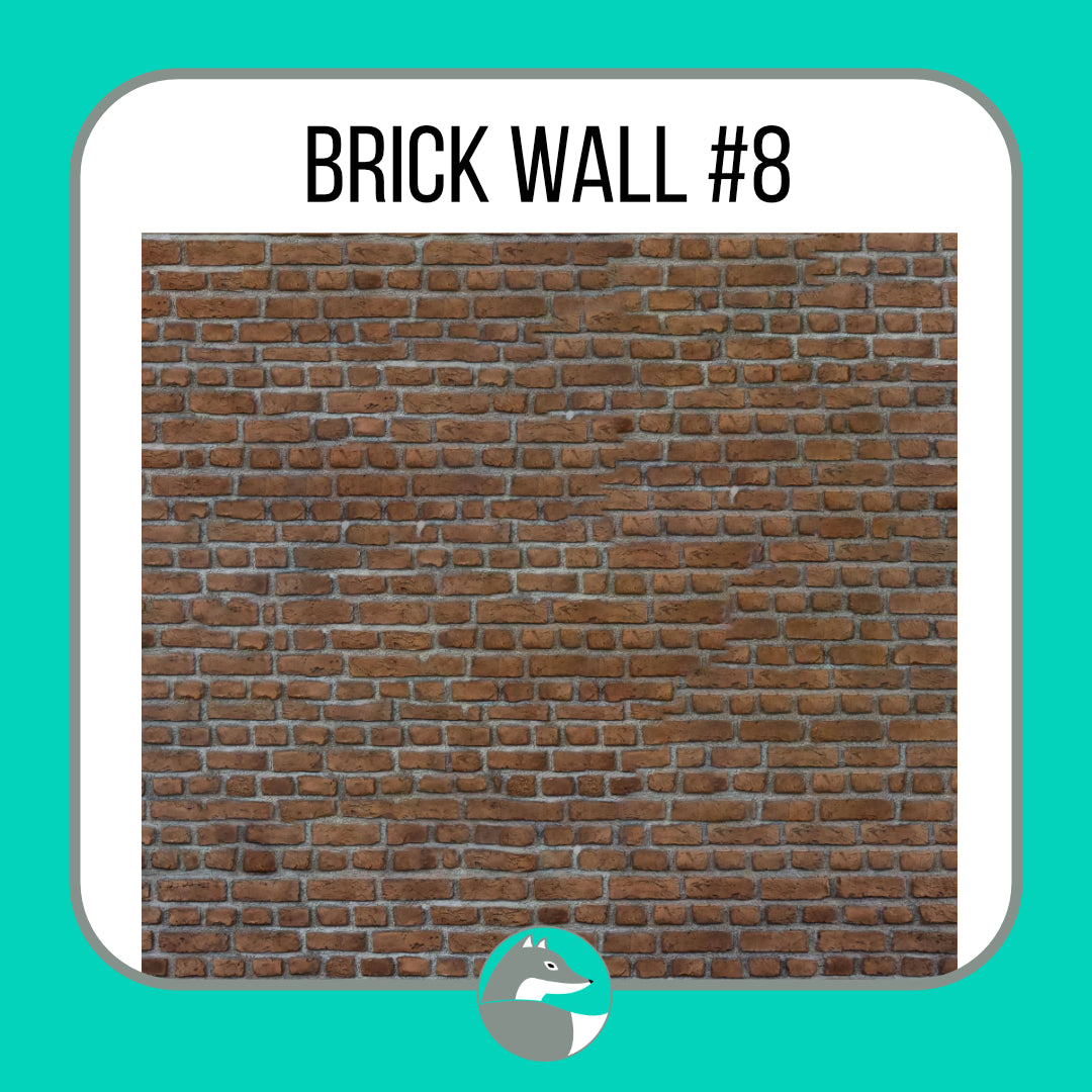 Brick Wall Collection (not seamless) - Silver Fox Vinyl