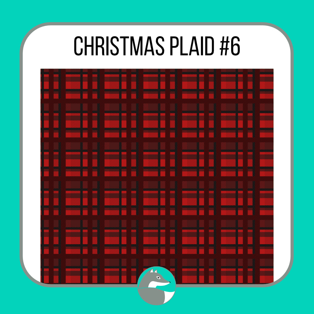 Christmas Plaid Collection - Silver Fox Vinyl
