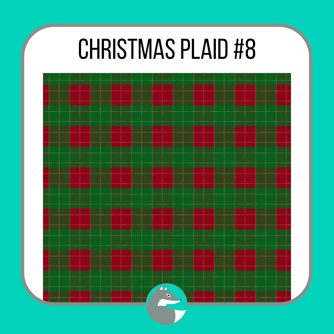 Christmas Plaid Collection - Silver Fox Vinyl