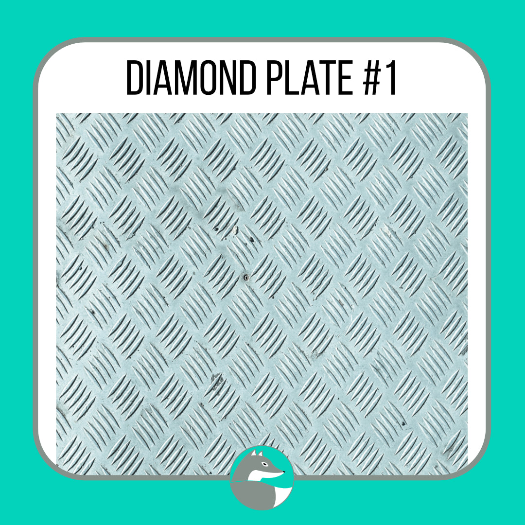 Diamond Plate Collection (not seamless) - Silver Fox Vinyl
