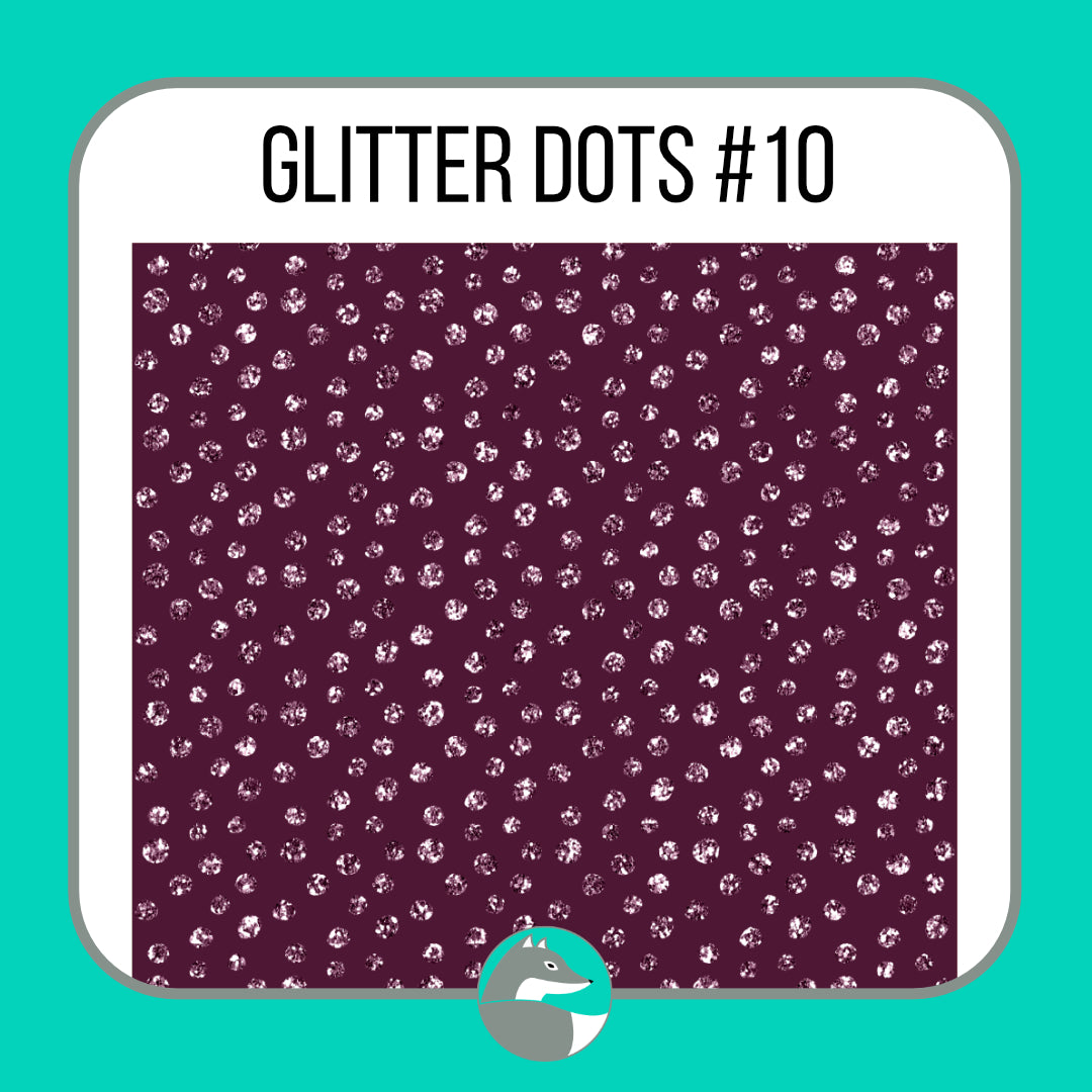 Glitter Dots Collection - Silver Fox Vinyl