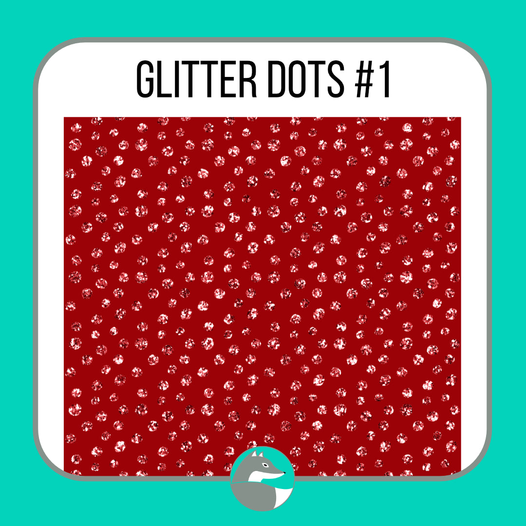 Glitter Dots Collection - Silver Fox Vinyl