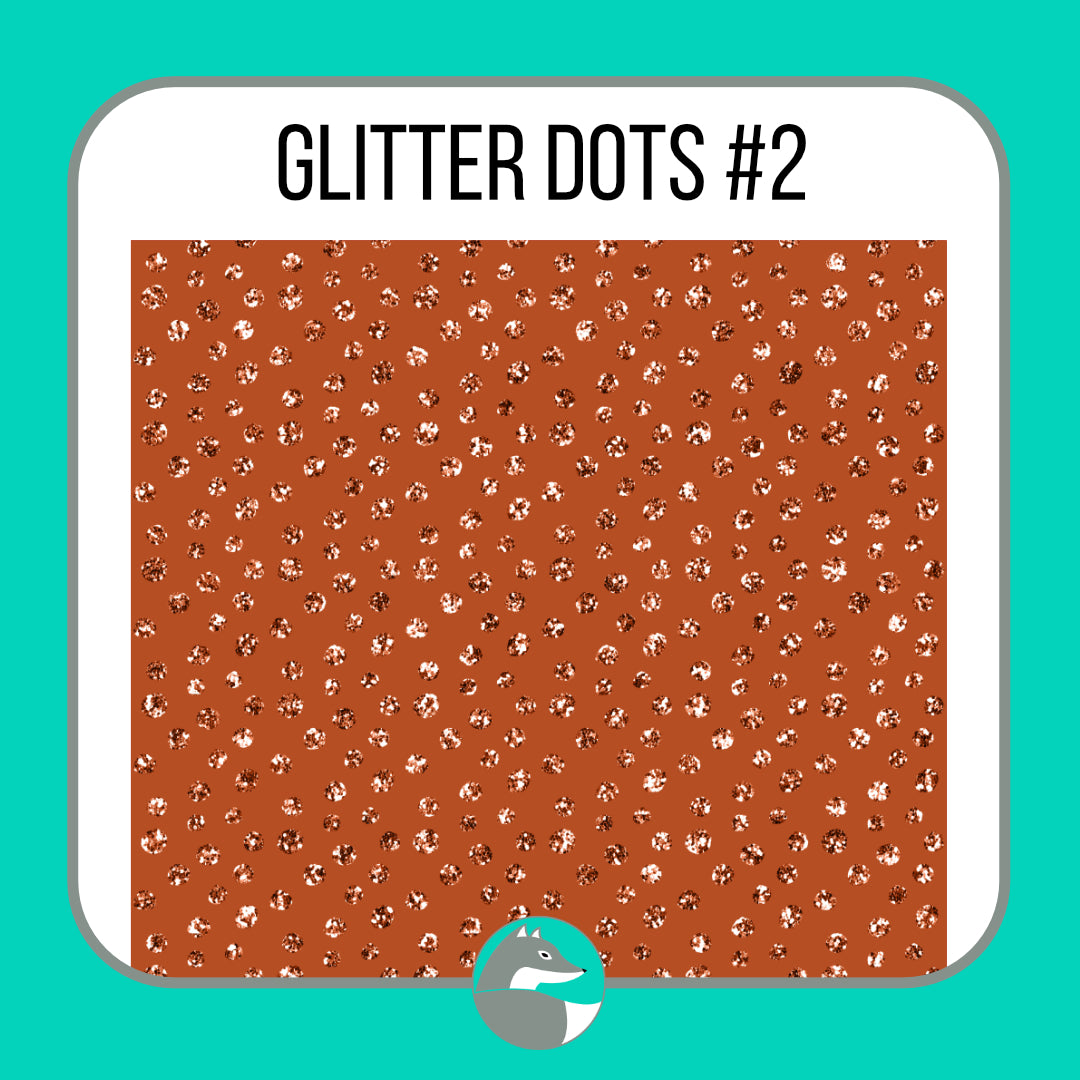 Glitter Dots Collection - Silver Fox Vinyl