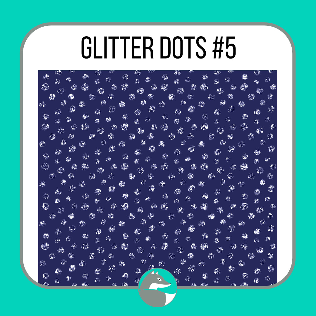 Glitter Dots Collection - Silver Fox Vinyl