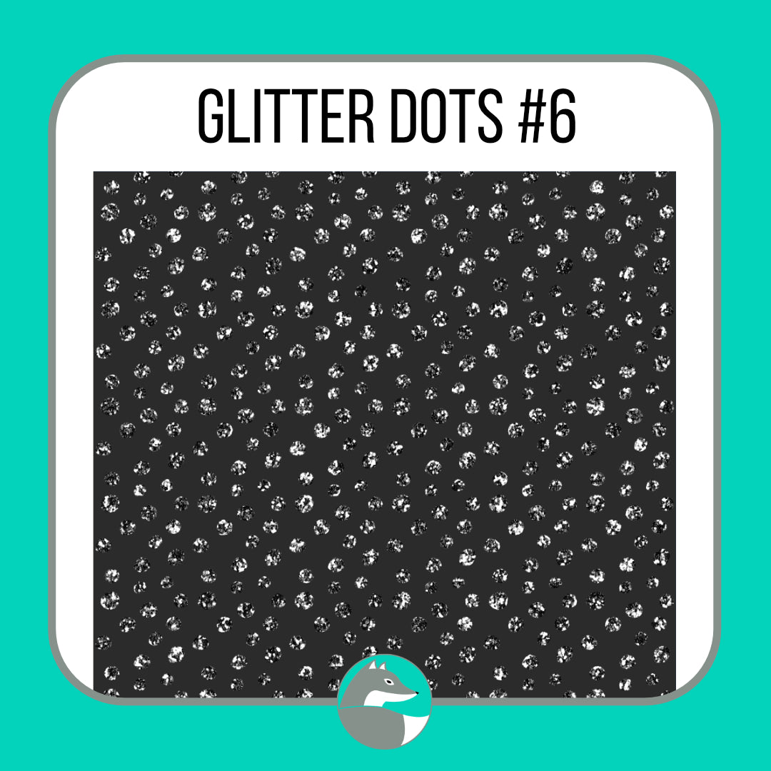 Glitter Dots Collection - Silver Fox Vinyl