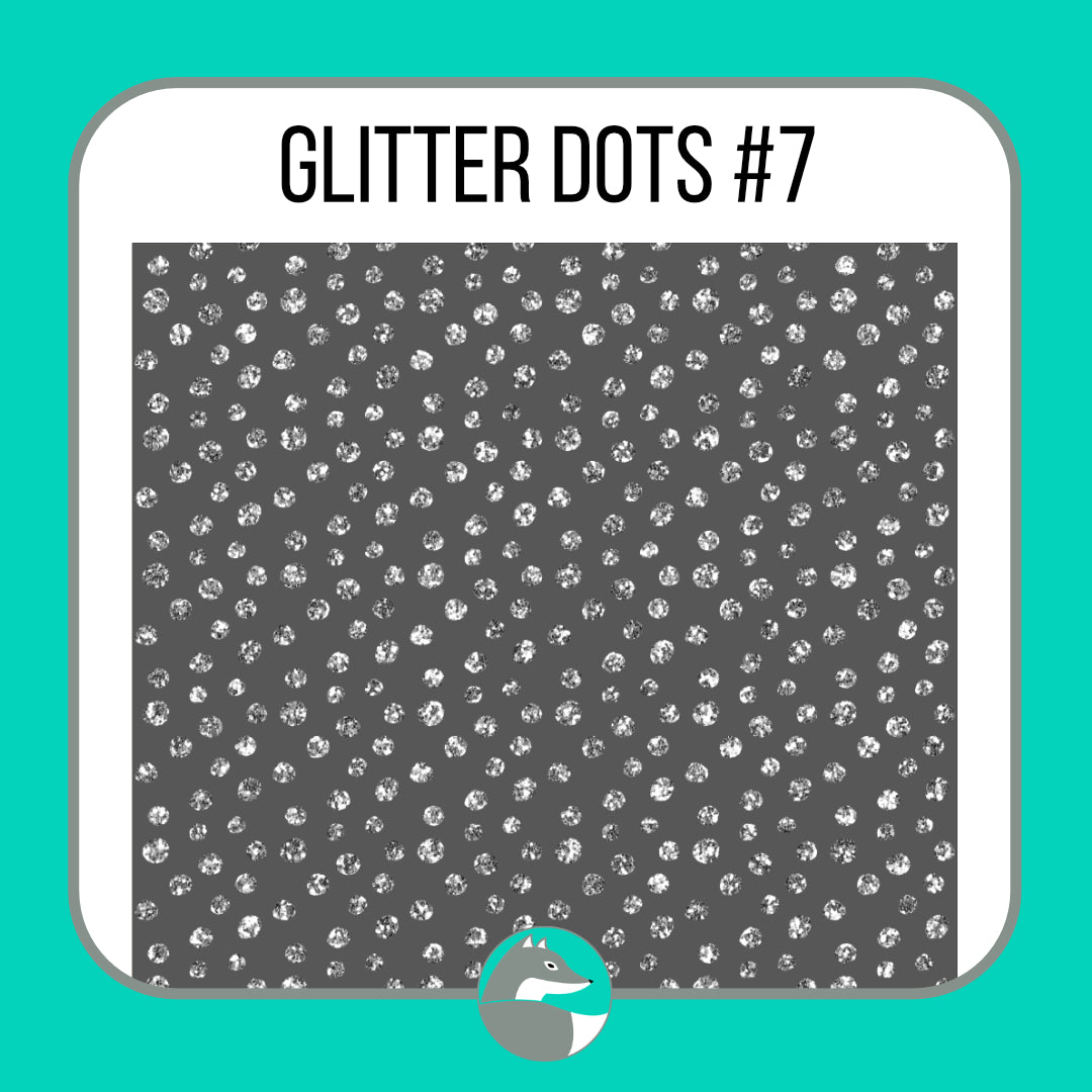 Glitter Dots Collection - Silver Fox Vinyl