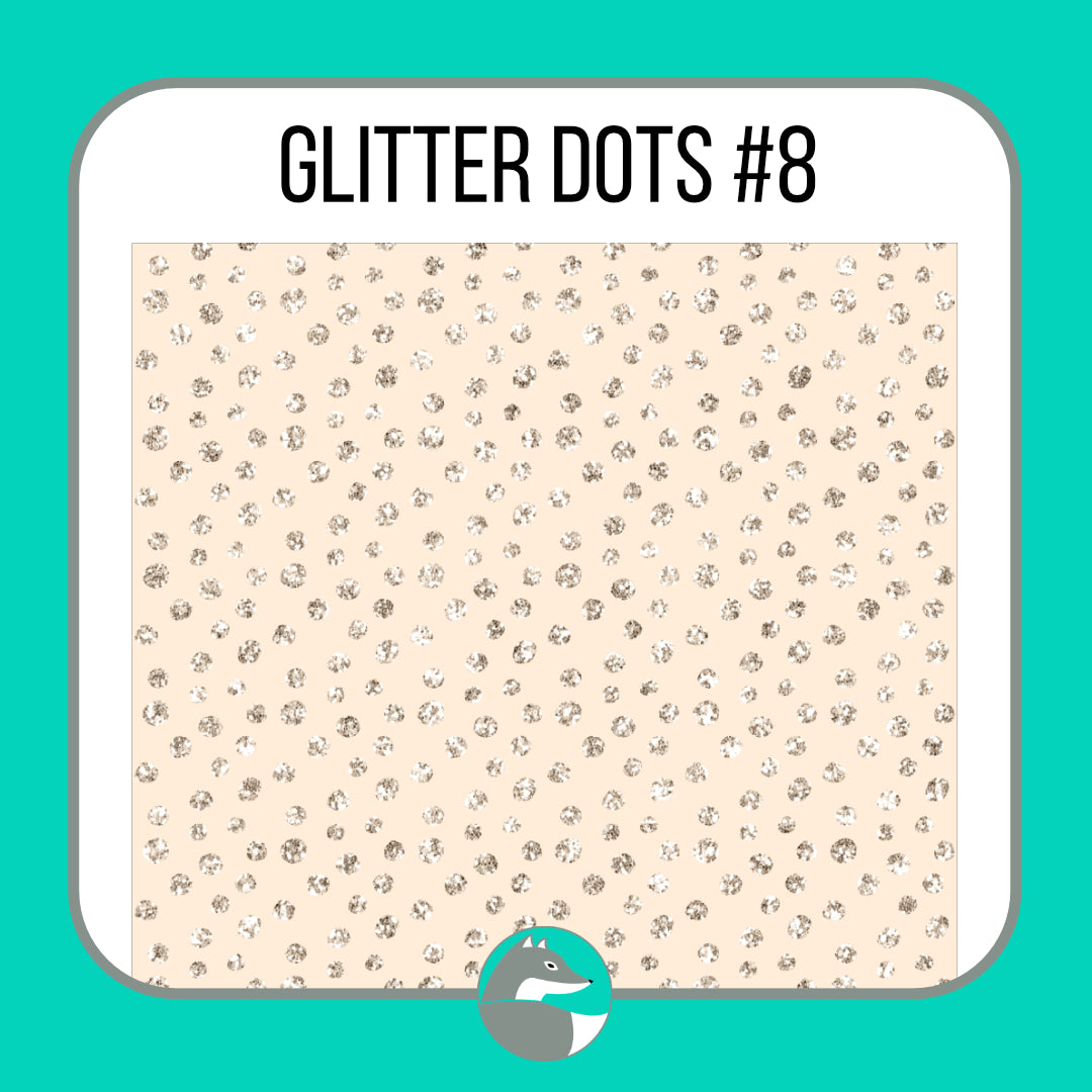 Glitter Dots Collection - Silver Fox Vinyl