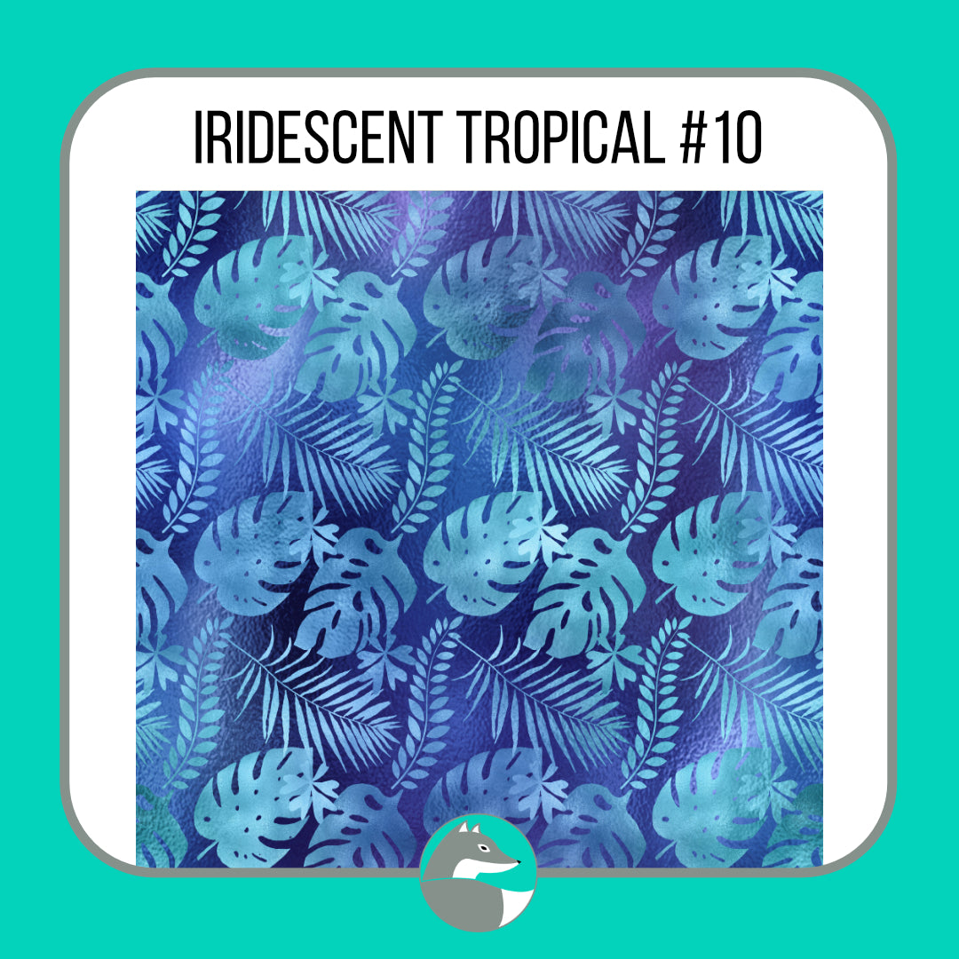 Iridescent Tropical Collection - Silver Fox Vinyl