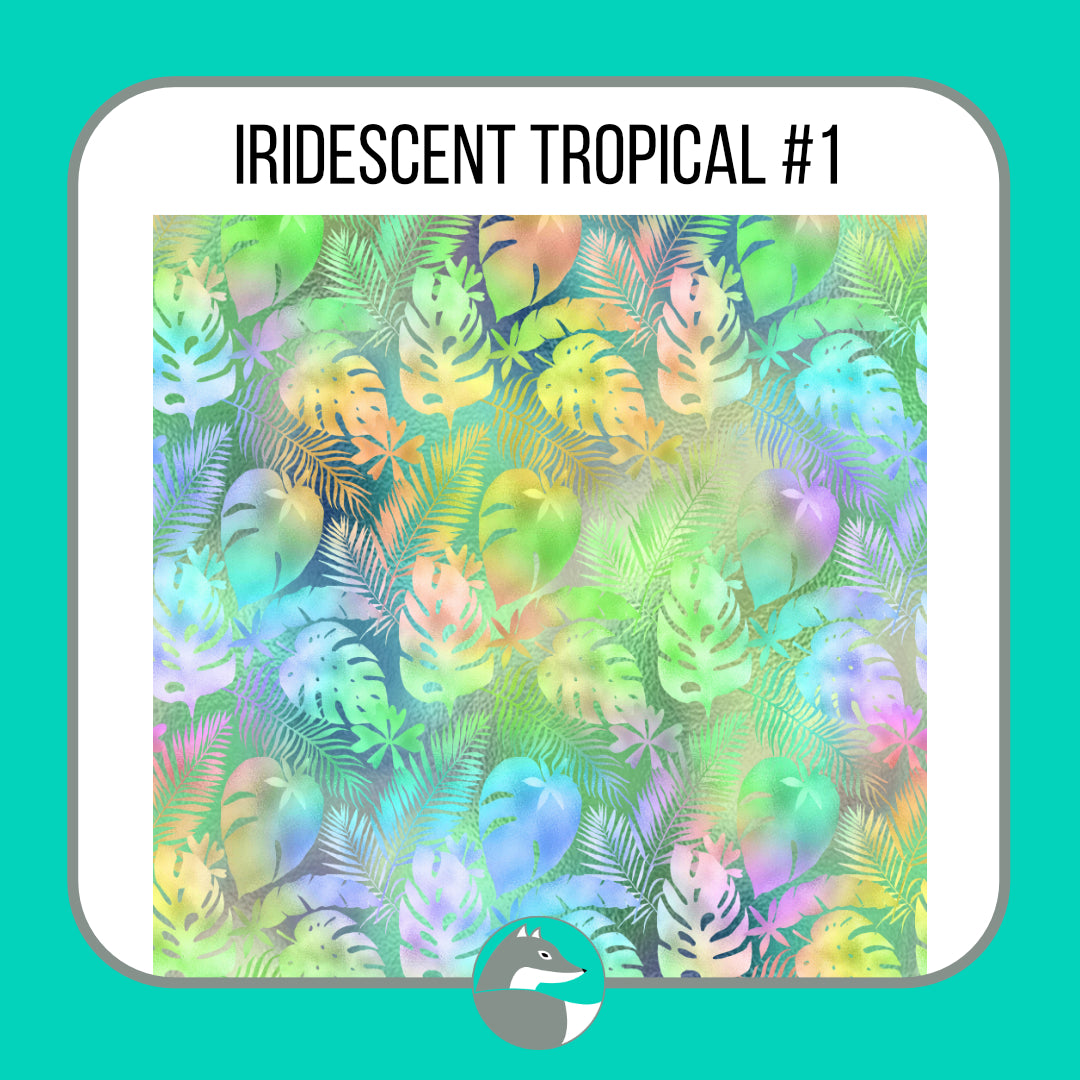 Iridescent Tropical Collection - Silver Fox Vinyl