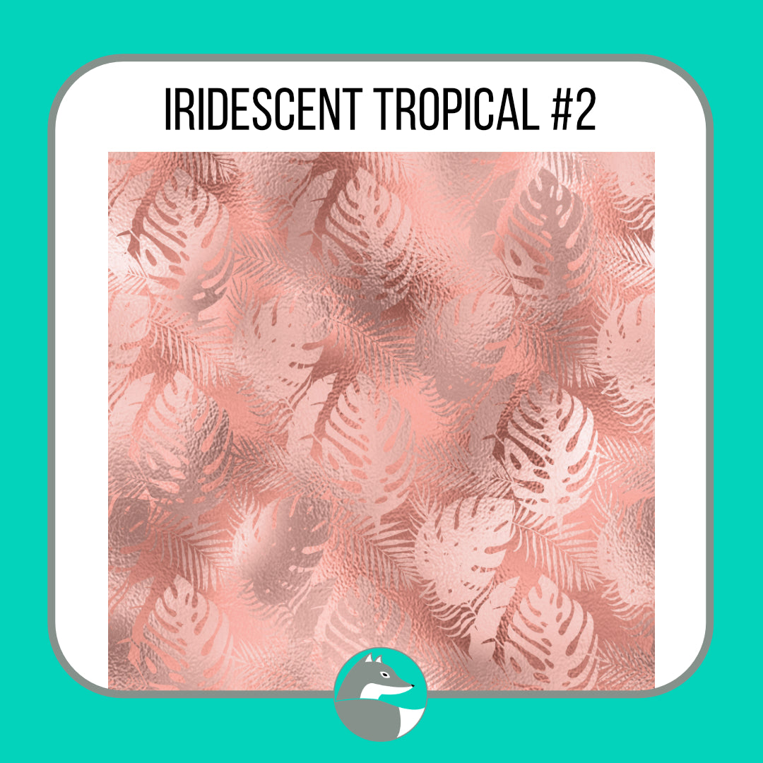 Iridescent Tropical Collection - Silver Fox Vinyl