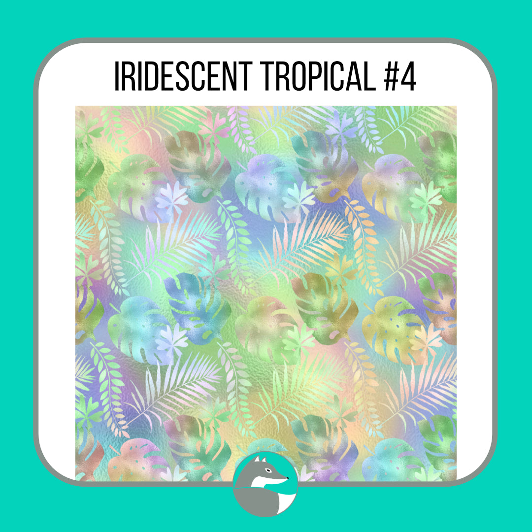 Iridescent Tropical Collection - Silver Fox Vinyl