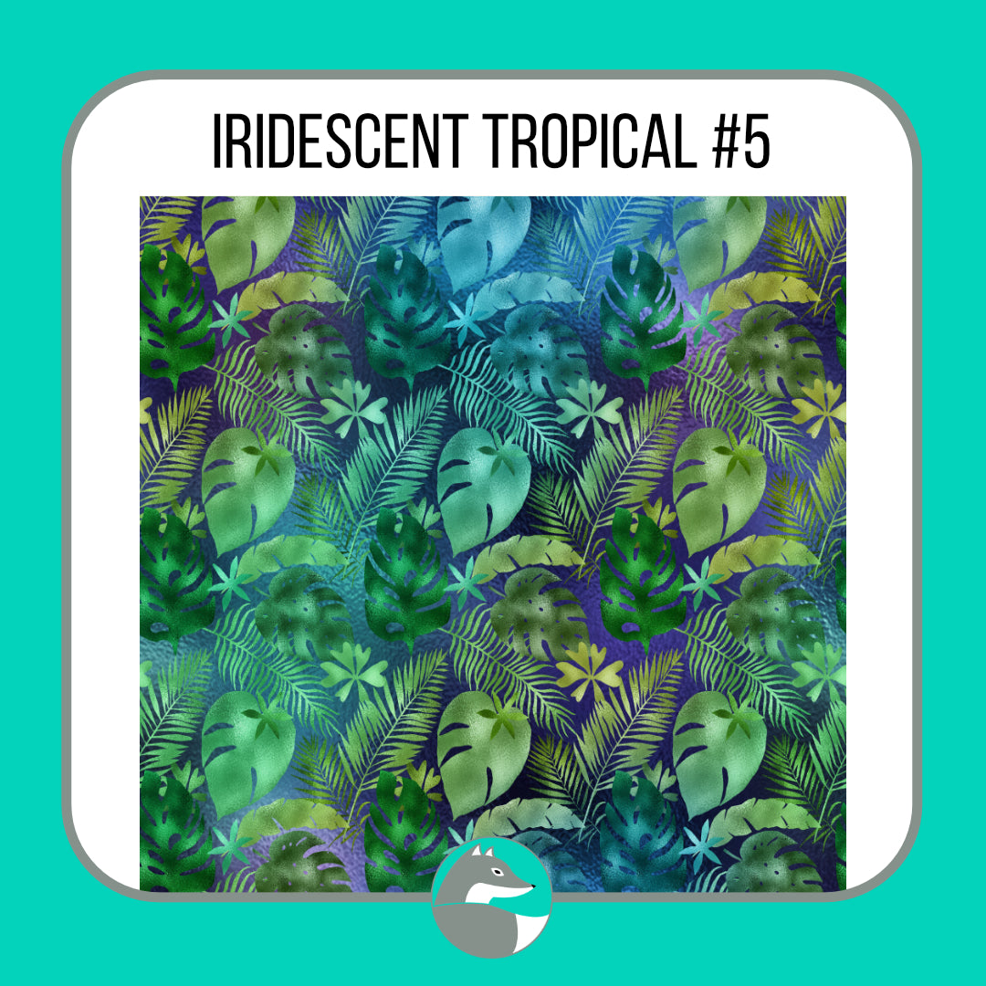 Iridescent Tropical Collection - Silver Fox Vinyl