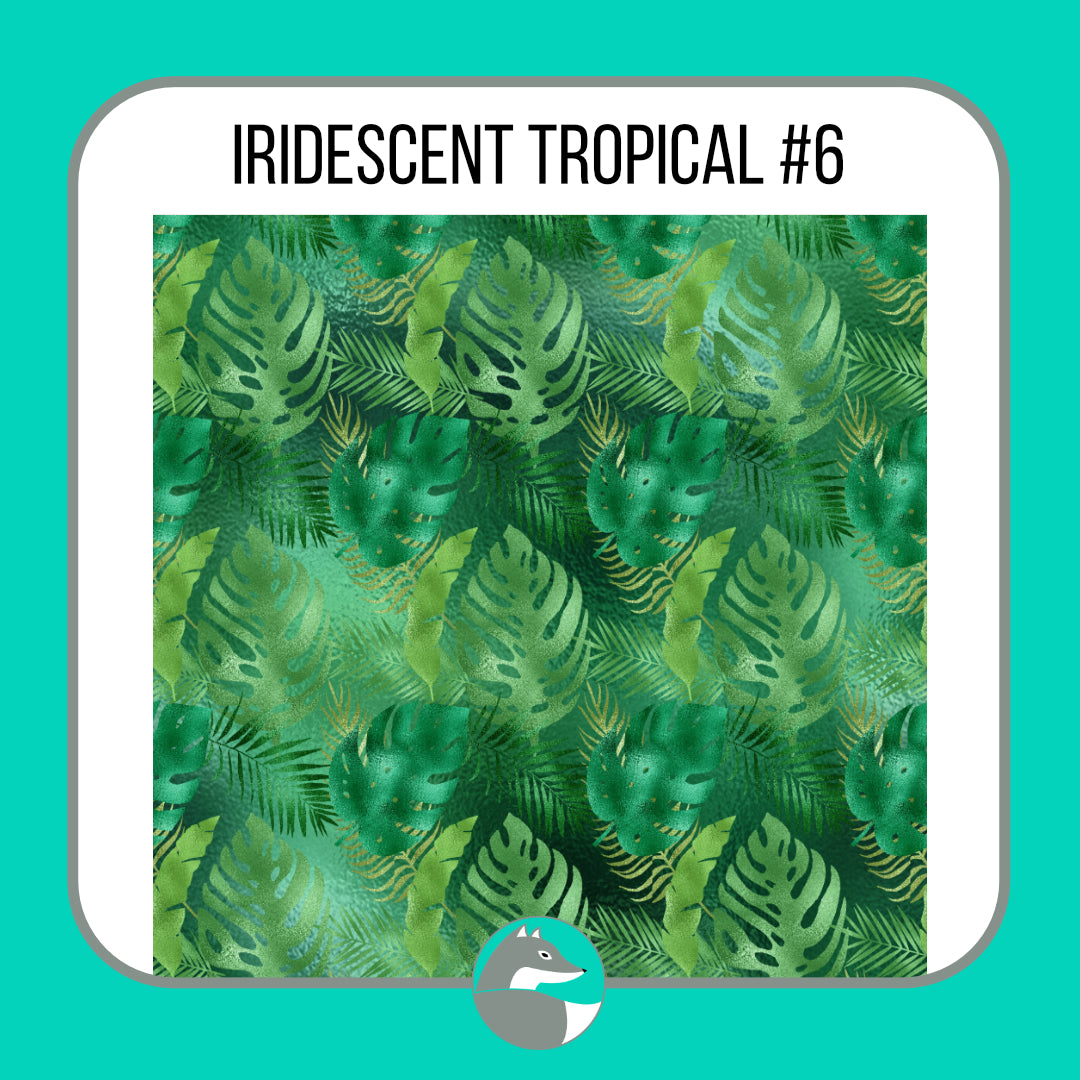 Iridescent Tropical Collection - Silver Fox Vinyl