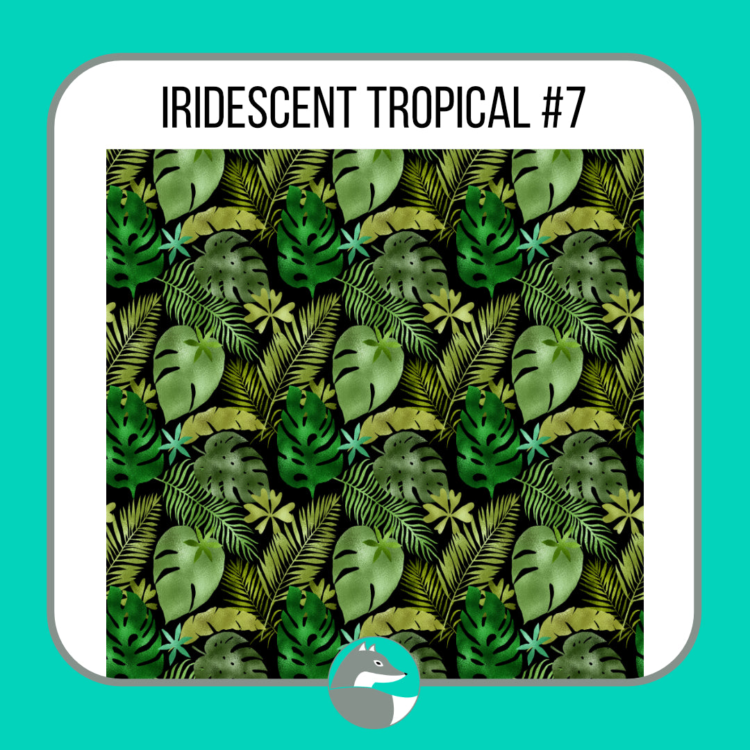 Iridescent Tropical Collection - Silver Fox Vinyl