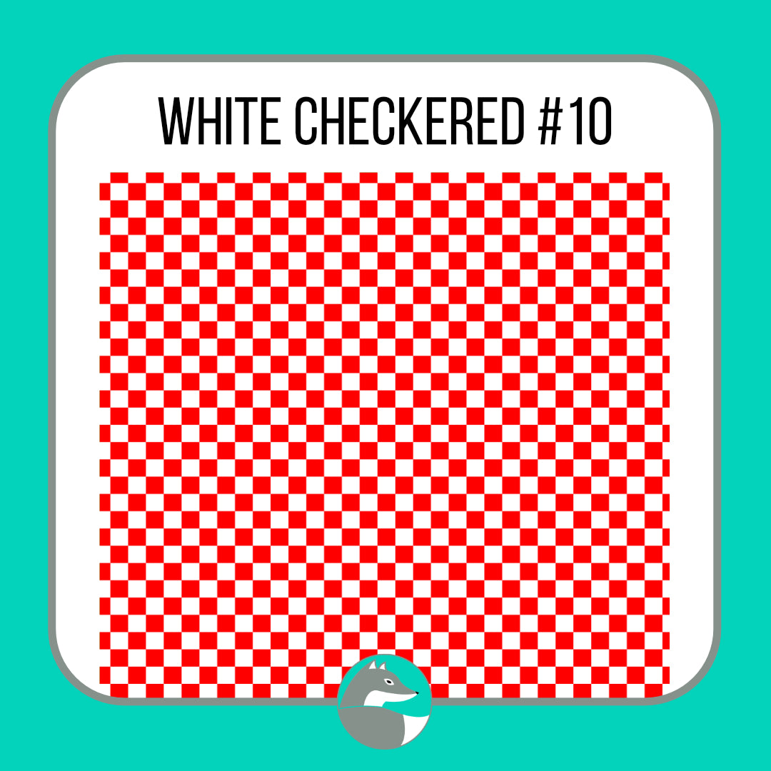 White Checkered Collection - Silver Fox Vinyl