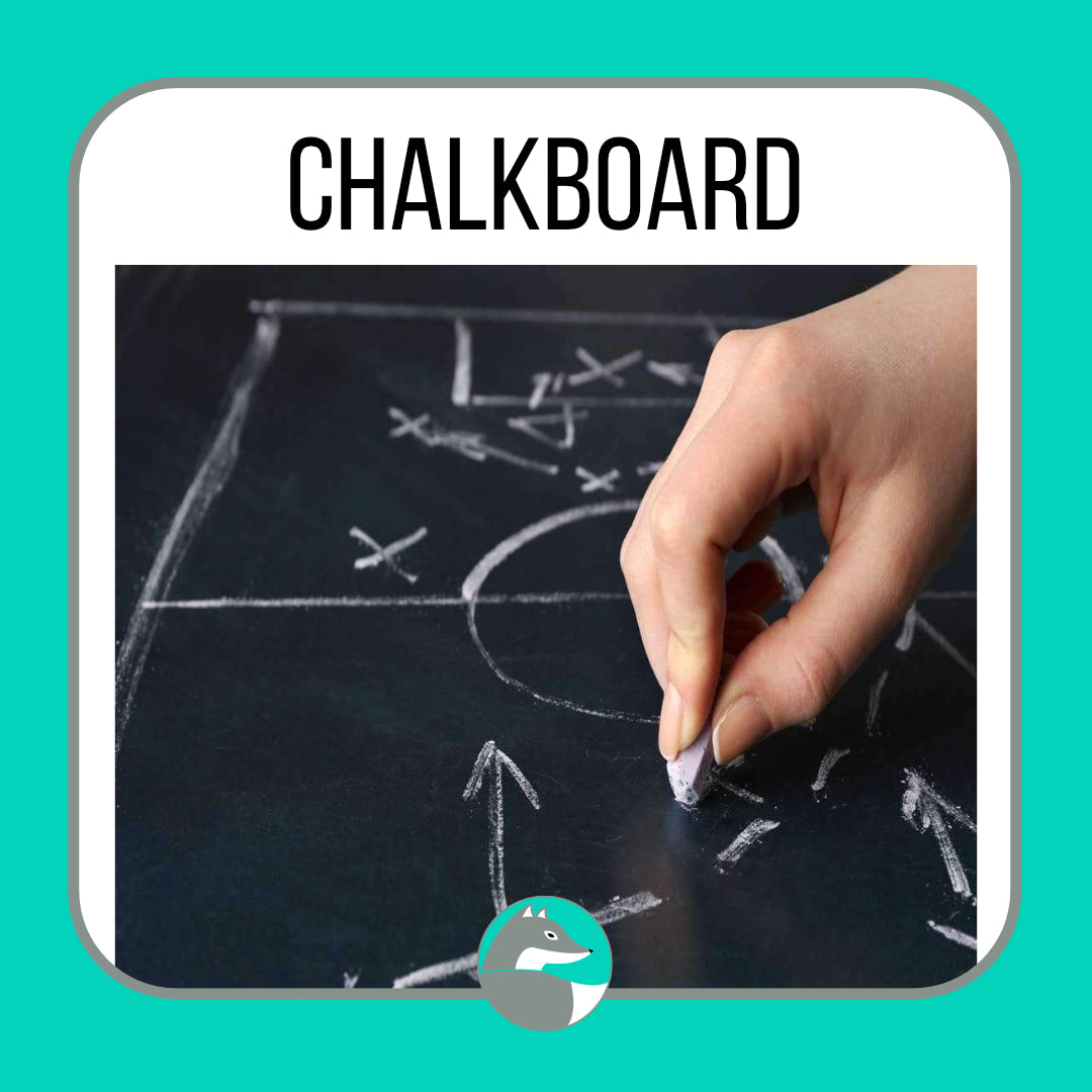 Black Chalkboard - Adhesive - Silver Fox Vinyl