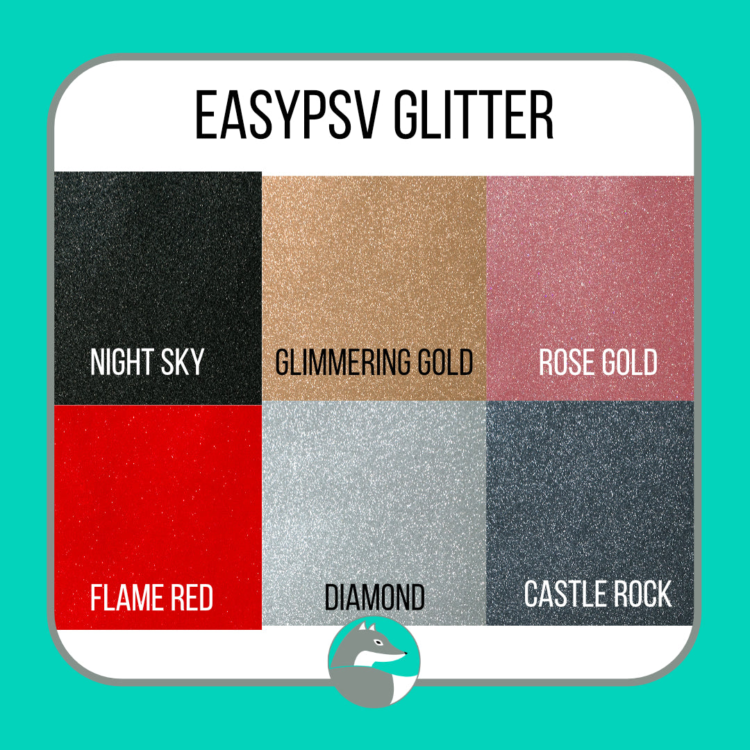 Siser EasyPSV® Glitter Vinyl  - Adhesive - Silver Fox Vinyl