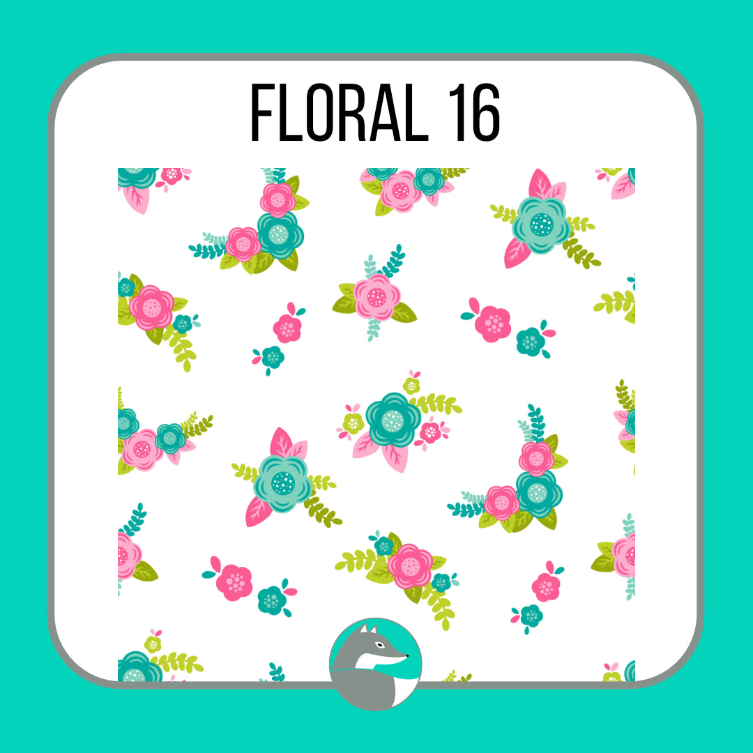 Floral Pattern Vinyl - Silver Fox Vinyl