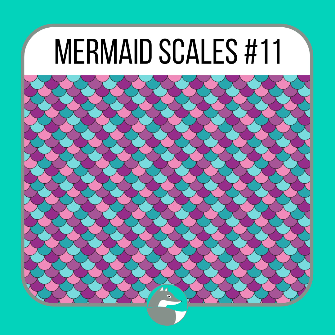 Mermaid Scales Collection - Silver Fox Vinyl