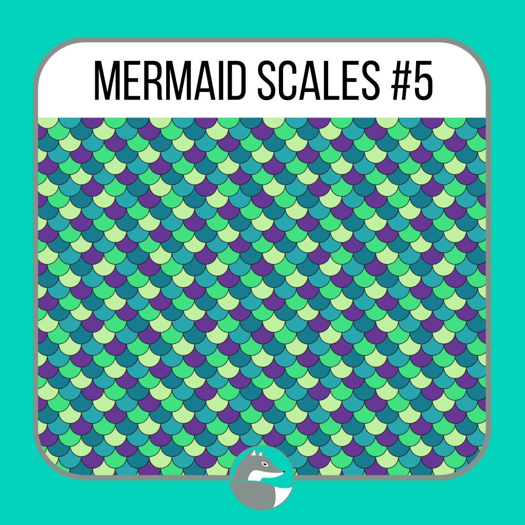 Mermaid Scales Collection - Silver Fox Vinyl