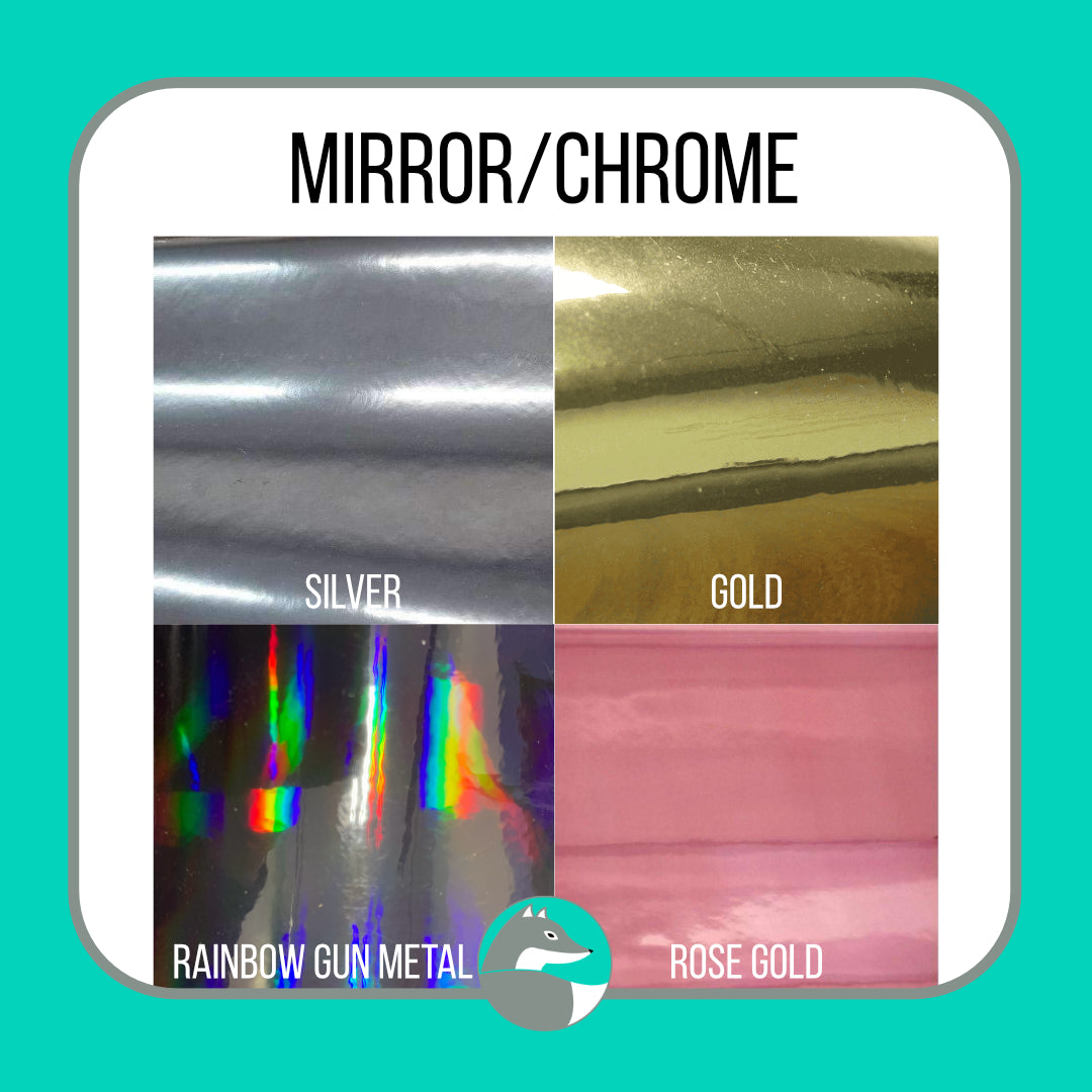 Mirror/Chrome - Adhesive Vinyl - Silver Fox Vinyl