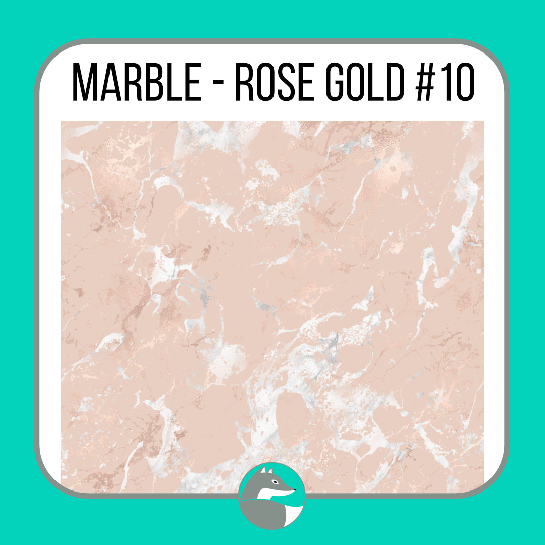 Marble - Rose Gold Collection - Silver Fox Vinyl