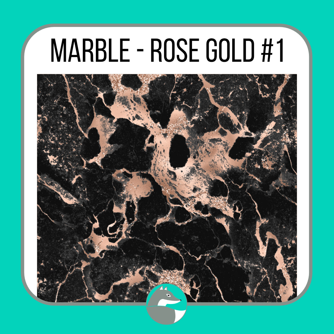 Marble - Rose Gold Collection - Silver Fox Vinyl