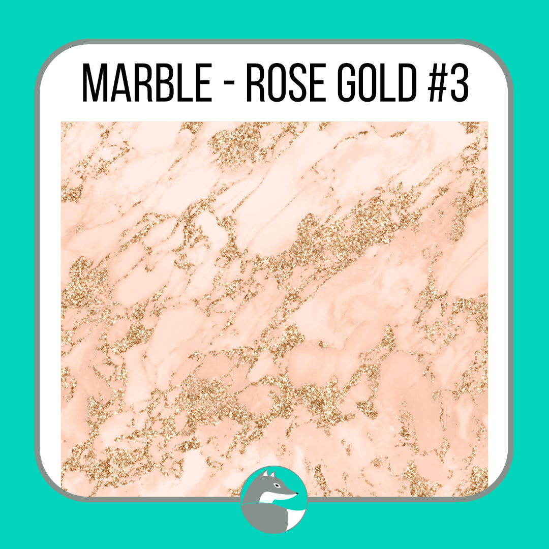 Marble - Rose Gold Collection - Silver Fox Vinyl