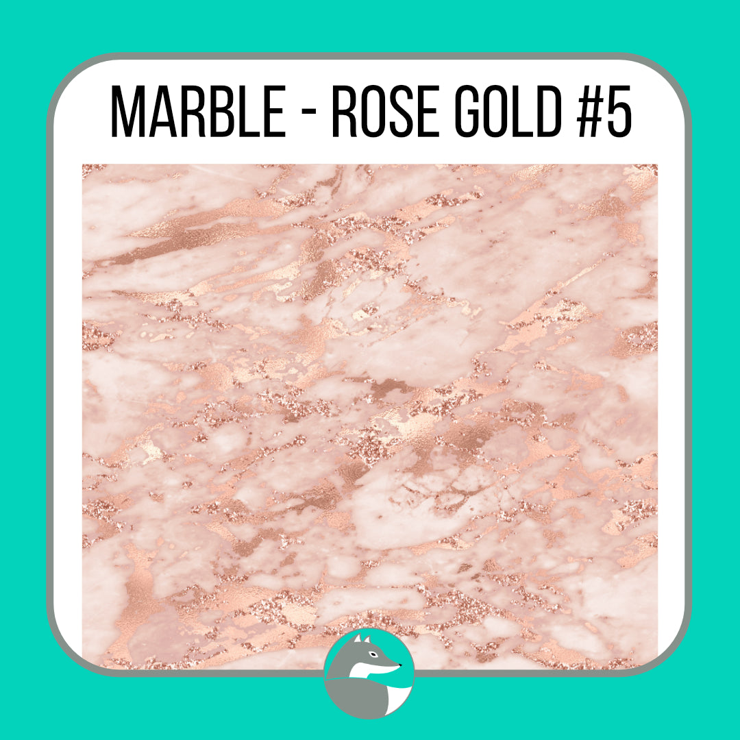 Marble - Rose Gold Collection - Silver Fox Vinyl