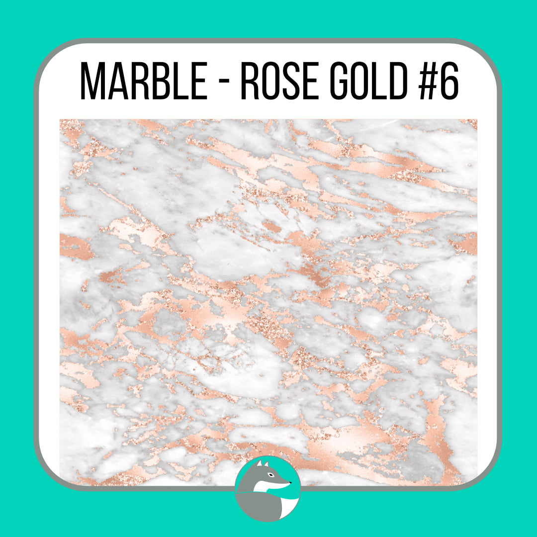 Marble - Rose Gold Collection - Silver Fox Vinyl