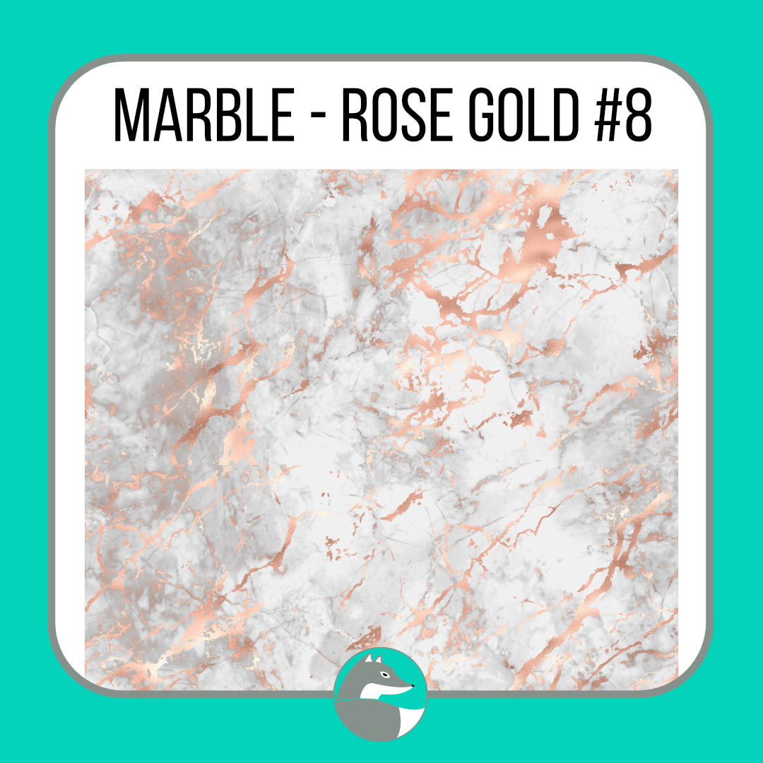 Marble - Rose Gold Collection - Silver Fox Vinyl