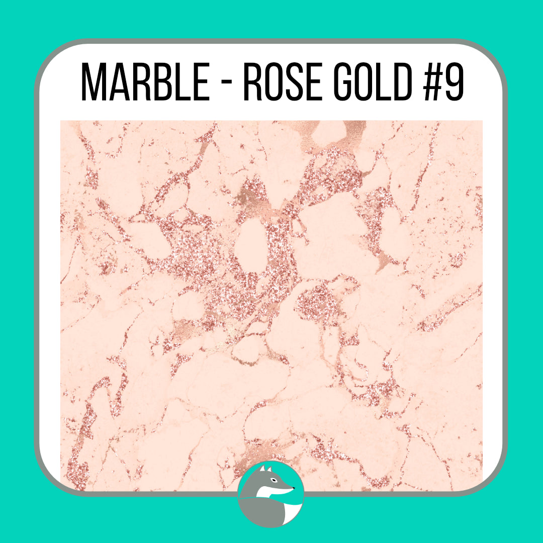 Marble - Rose Gold Collection - Silver Fox Vinyl