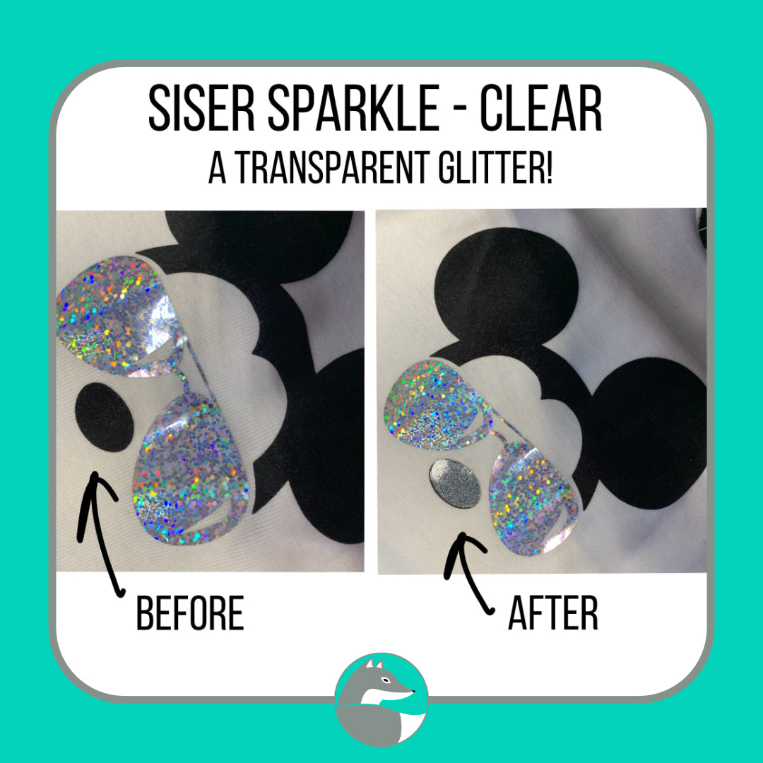 Clearance: Siser Sparkle HTV - Silver Fox Vinyl