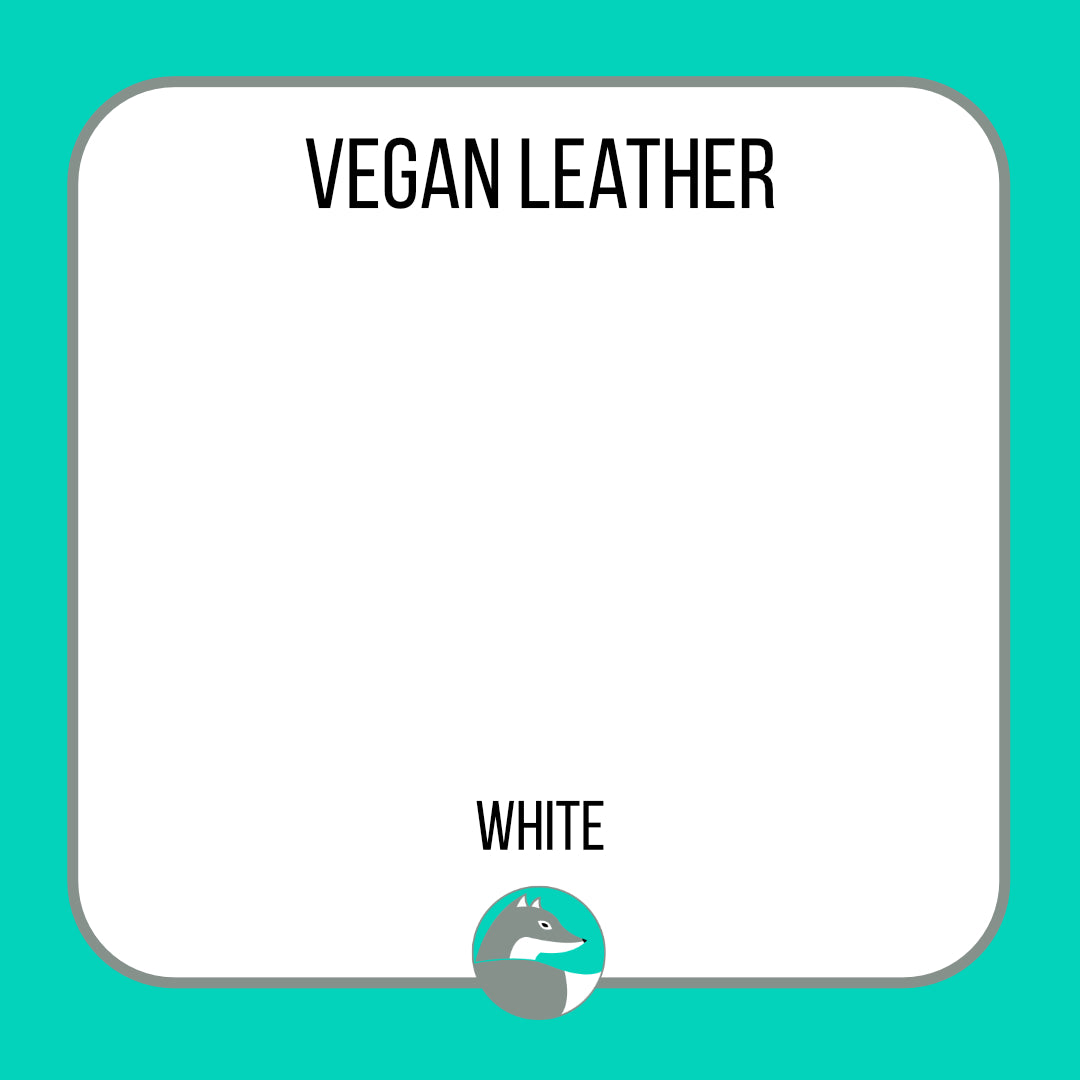 Vegan Faux Leather - SOLID Colours - Silver Fox Vinyl