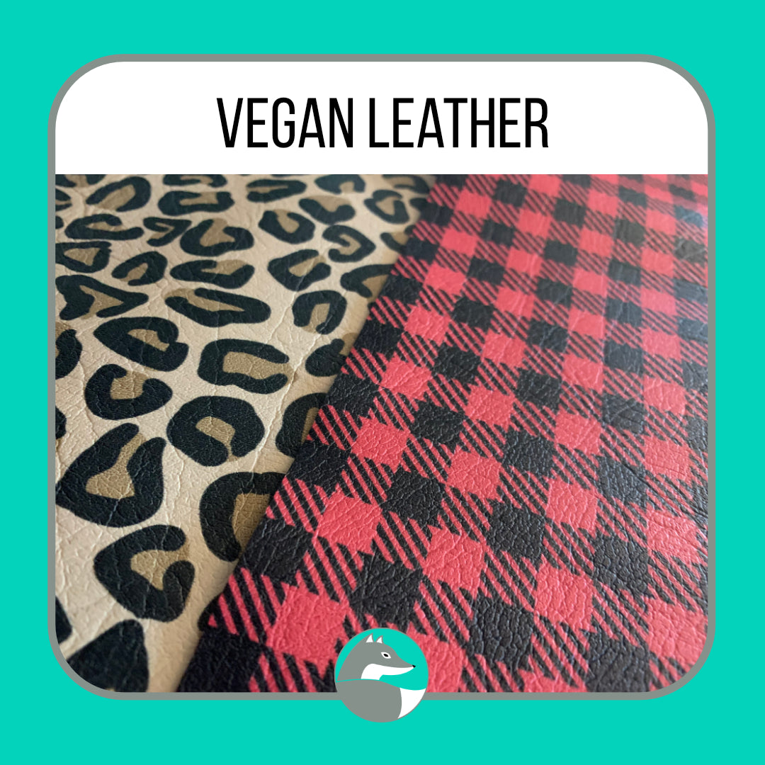 Vegan Faux Leather - SOLID Colours - Silver Fox Vinyl