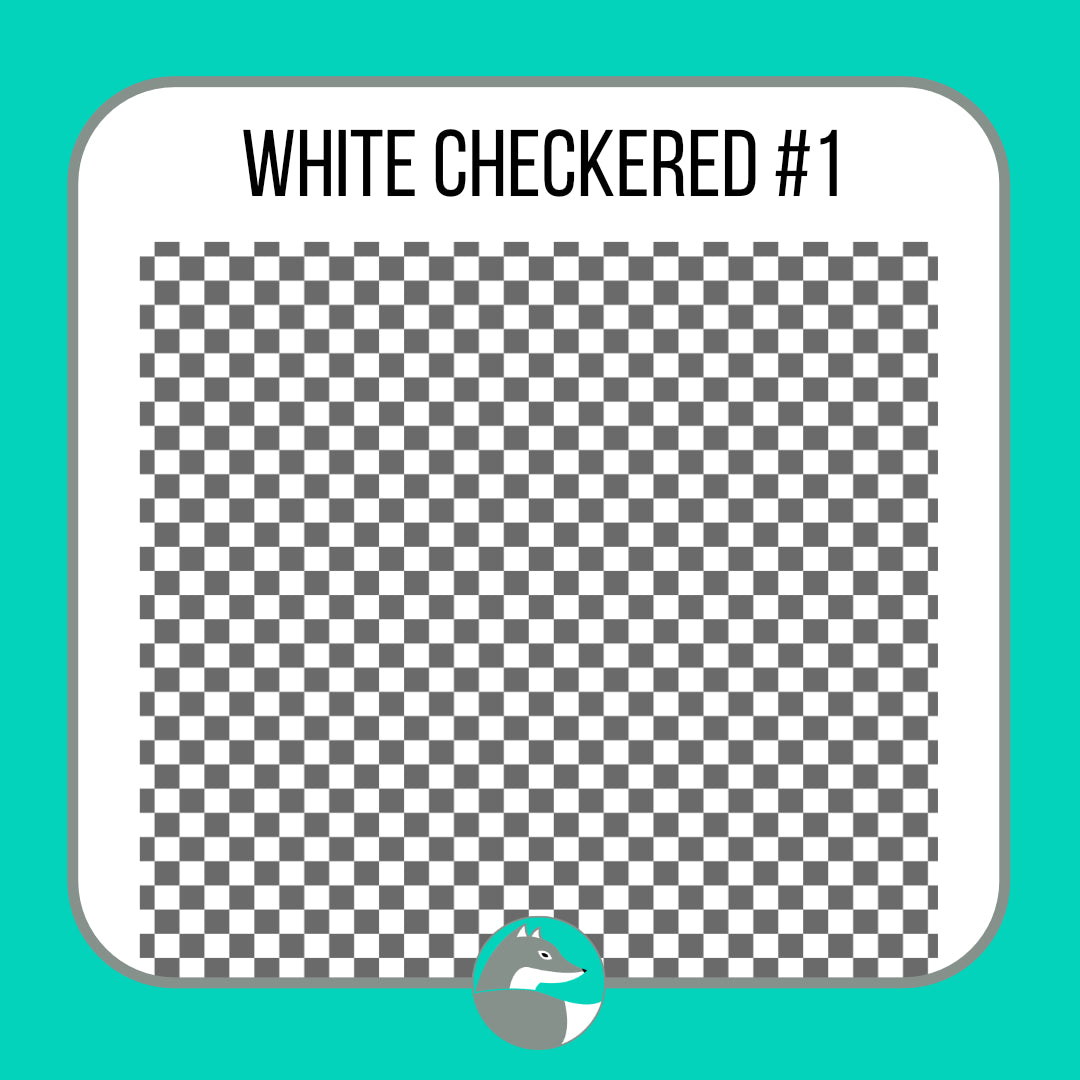 White Checkered Collection - Silver Fox Vinyl